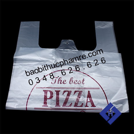 Túi nilon đựng hộp bánh pizza L
